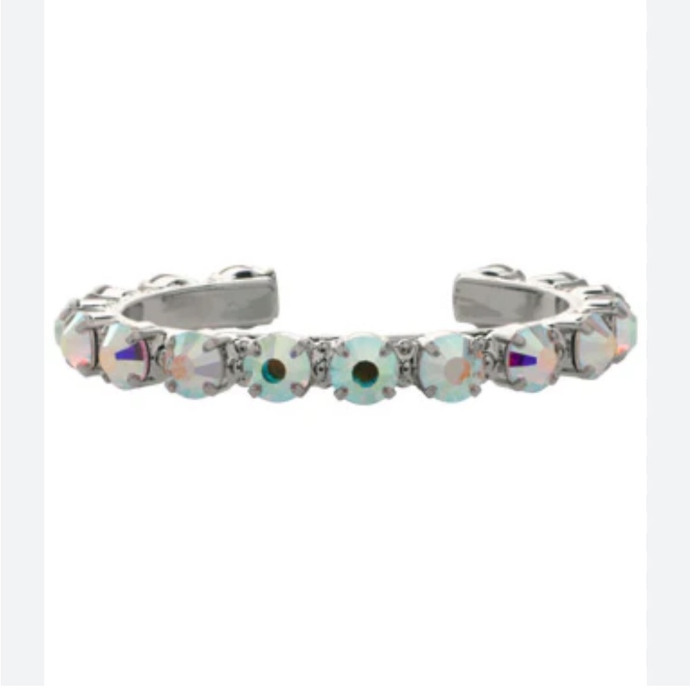 Sorrelli Riveting Romance Cuff Bracelet - Clear Crystal